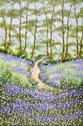 One Foot Forward by Mary Shaw - Original Painting on Board sized 24x36 inches. Available from Whitewall Galleries